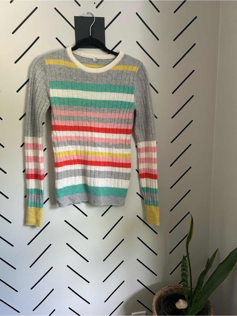 Margaret O'Leary cashmere striped sweater